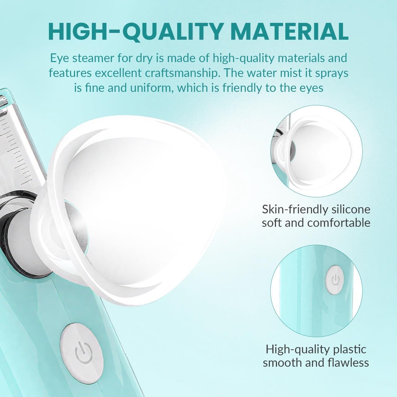 2-in-1 Nano Face & Eye Mister, USB Rechargeable Cool Mist Sprayer for Eyelash Extensions, Makeup Setting & Skin Hydration – Portable Handheld