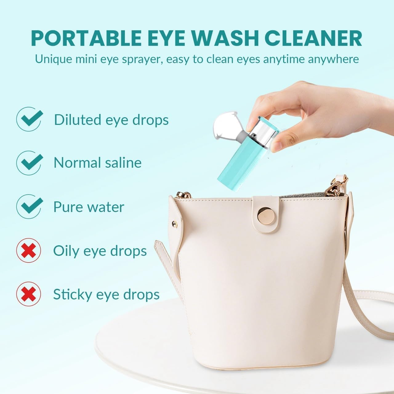 2-in-1 Nano Face & Eye Mister, USB Rechargeable Cool Mist Sprayer for Eyelash Extensions, Makeup Setting & Skin Hydration – Portable Handheld