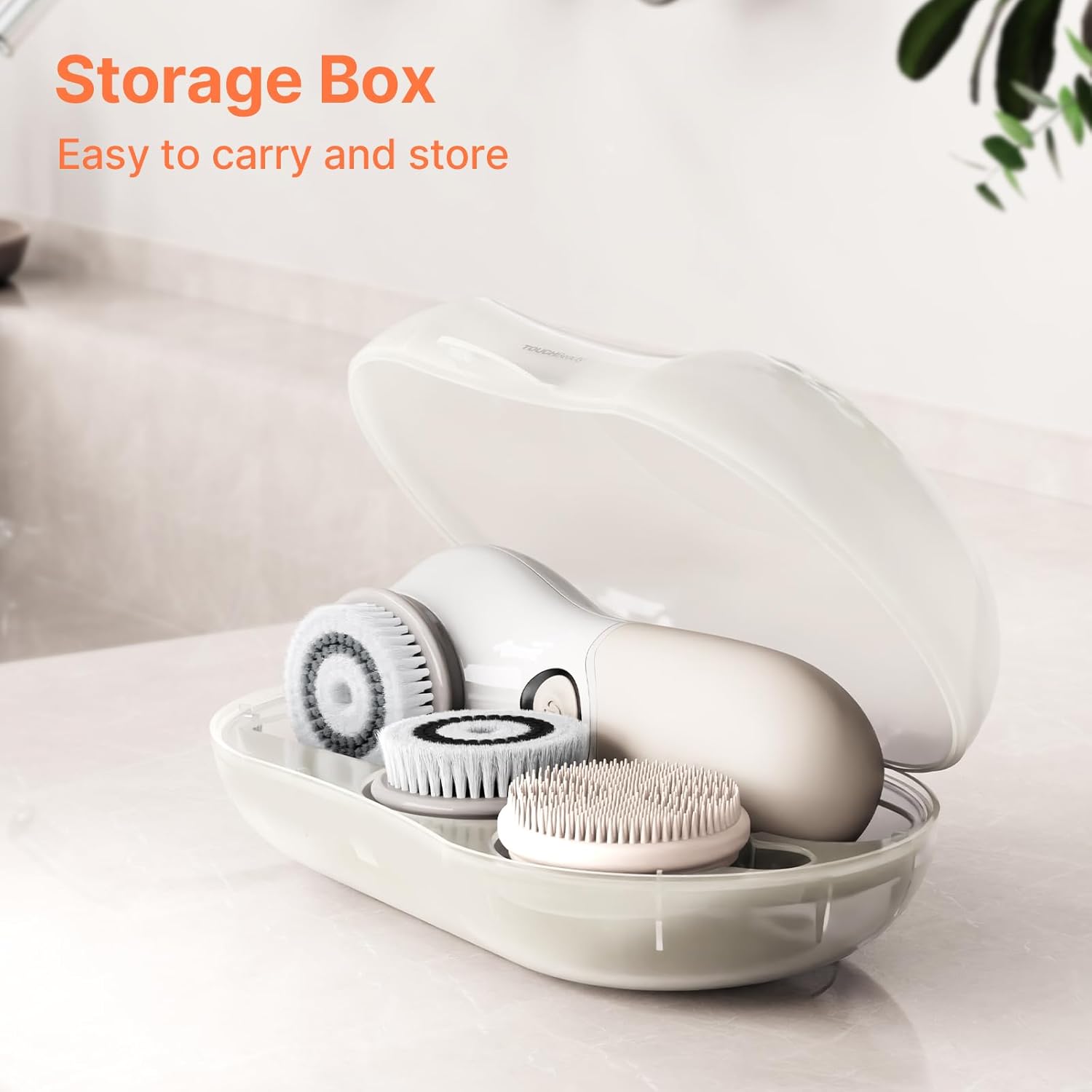 Face Scrubber with 3 Brush Heads & 2 Speeds - Deep Cleaning, Exfoliating, and Massaging for All Skin Types - Facial Cleansing Brush Includes Silicone